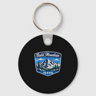 Bald mountain idaho mountain hiking outdoor key ring