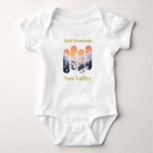 Bald Mountain ski - Sun Valley Baby Bodysuit