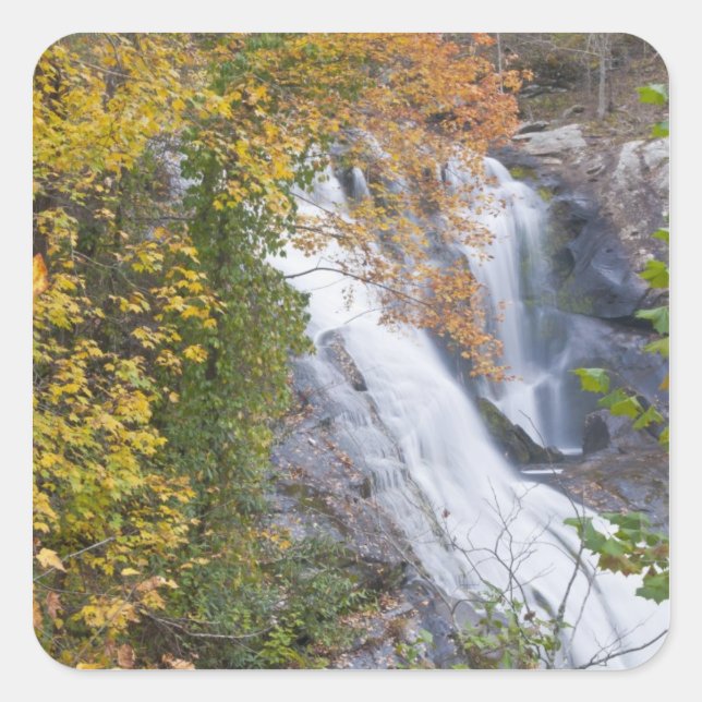 Bald River Falls Square Sticker (Front)