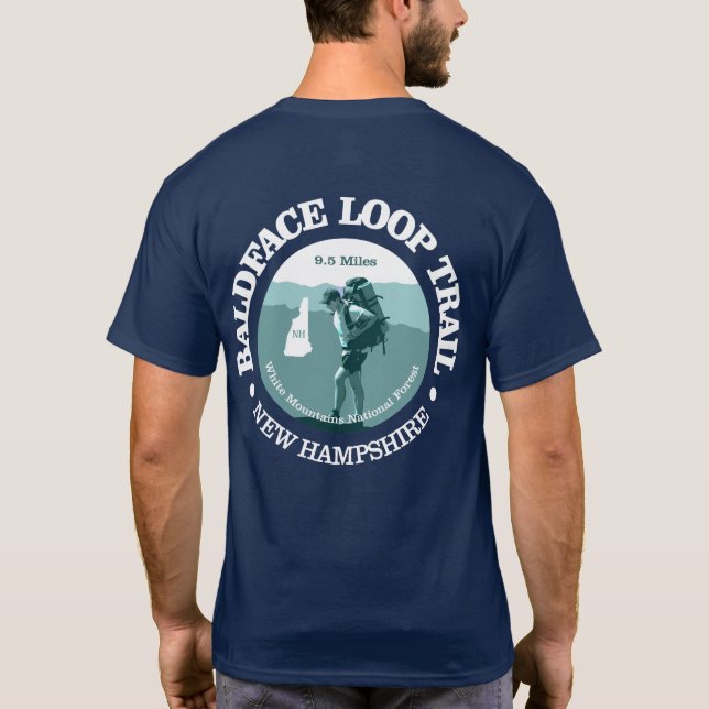 Baldface Loop Trail (T) T-Shirt (Back)