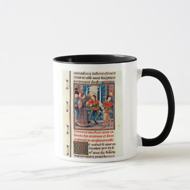 Baldwin I  Sixth Count of Hainaut crowned Mug (Right)