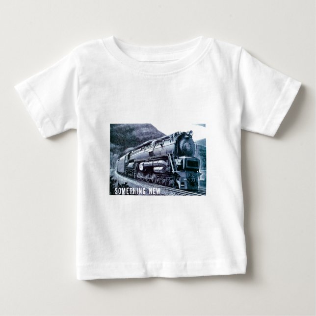 Baldwin Locomotive S-2 PRR Steam Turbine Baby T-Shirt (Front)