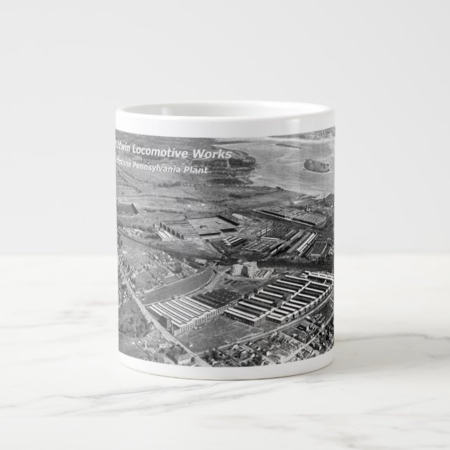 Baldwin Locomotive Works, Eddystone Pennsylvania Large Coffee Mug (Front)