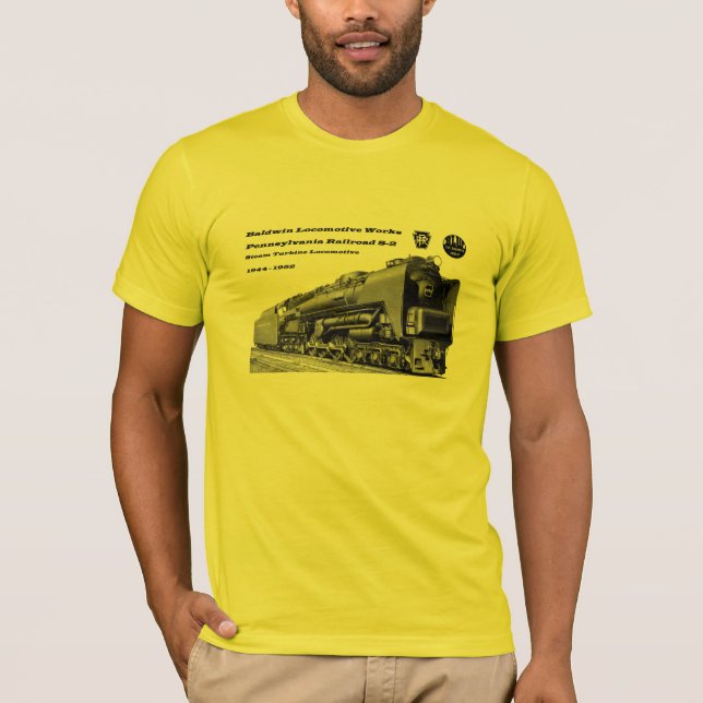 Baldwin Locomotive Works S-2 PRR Steam Turbine T-Shirt (Front)