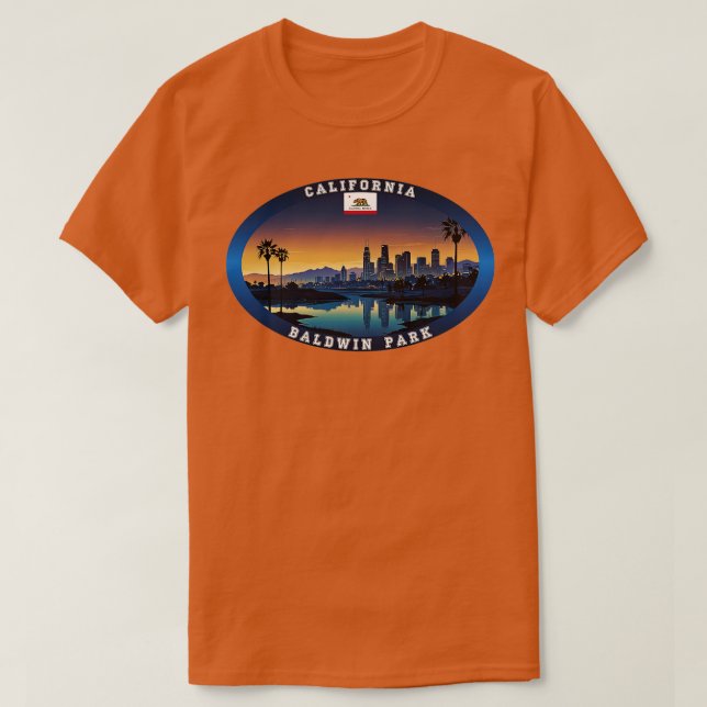 Baldwin Park California Travel TShirt (Design Front)