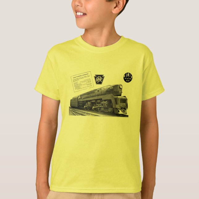 Baldwin-Pennsylvania Railroad T-1 Steam Locomotive T-Shirt (Front)