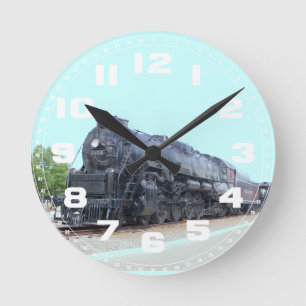 Baldwin- Reading Railroad Locomotive 2124 Round Clock