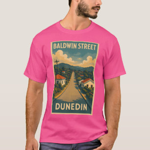 Baldwin Street Dunedin New Zealand Worlds Steepes T-Shirt