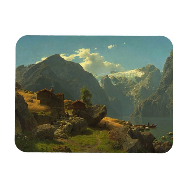 Bale beach, Hans Fredrik Gude  Magnet (Horizontal)