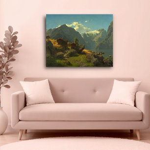 Bale beach, Hans Fredrik Gude Poster