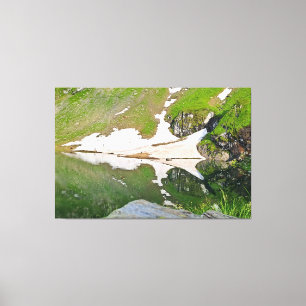 Balea Lake Alpine Landscape - Wild Nature Romania Canvas Print