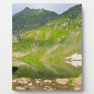 Balea Lake Mountain Slope – Romania Alpine Print Plaque