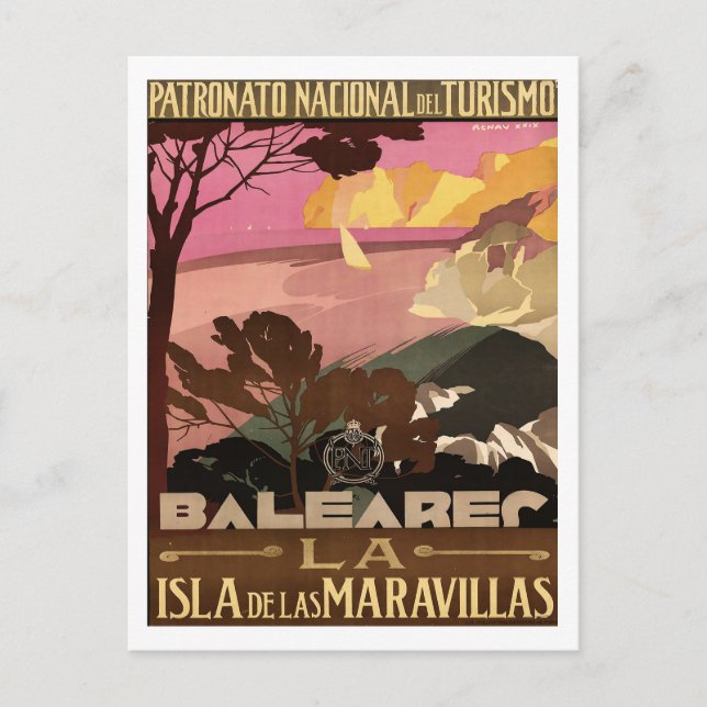 Balearec Islands - Spain Postcard (Front)