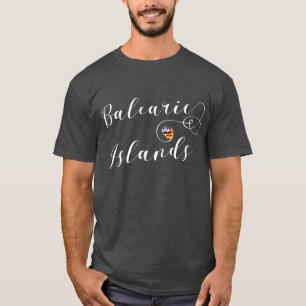 Balearic Islands Flag Heart, The Balearics T-Shirt