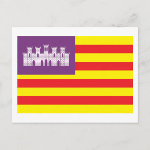 Balearic Islands Flag Postcard