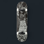 Balearic Islands Line Art Skate Deck<br><div class="desc">A beautifully detailed line drawing inspired by the narrow, sun‑washed streets of Menorca. This artistic skateboard deck captures the charm of Mediterranean alleyways with a clean, minimalist style. Ideal for travelers, art lovers, and anyone who adores the Balearic Islands.</div>