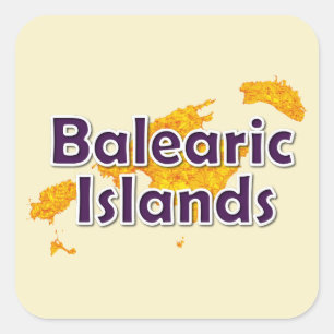 Balearic Islands Square Sticker