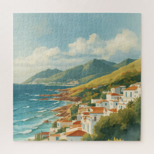 Balearic Islands Vintage French Riviera Travel Jigsaw Puzzle