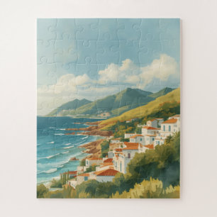 Balearic Islands Vintage French Riviera Travel Jigsaw Puzzle
