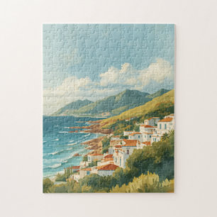 Balearic Islands Vintage French Riviera Travel Jigsaw Puzzle