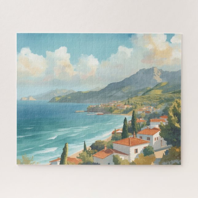 Balearic Islands Vintage French Travel Jigsaw Puzzle (Horizontal)