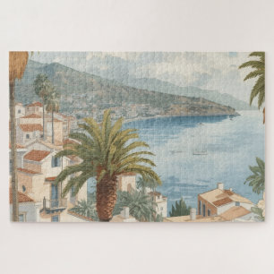 Balearic Islands Vintage French Travel Jigsaw Puzzle
