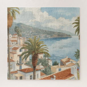 Balearic Islands Vintage French Travel Jigsaw Puzzle