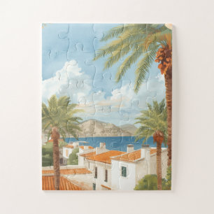 Balearic Islands Vintage French Travel Jigsaw Puzzle