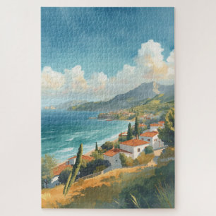 Balearic Islands Vintage French Travel Jigsaw Puzzle