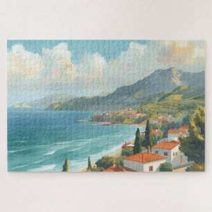 Balearic Islands Vintage French Travel Jigsaw Puzzle