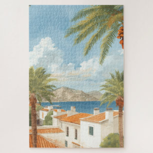 Balearic Islands Vintage French Travel Jigsaw Puzzle