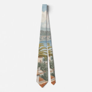 Balearic Islands Vintage French Travel Tie