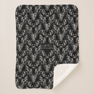 Balerion Skull Pattern Sherpa Blanket
