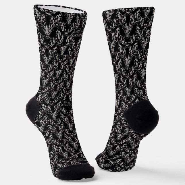 Balerion Skull Pattern Socks (Angled)