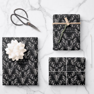 Balerion Skull Pattern Wrapping Paper Sheet