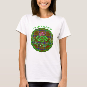 Balfour Scottish Tartan Celtic Thistle T-Shirt