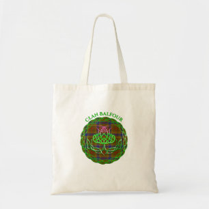 Balfour Scottish Tartan Celtic Thistle Tote Bag
