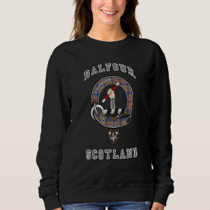 Balfour Tartan Clan Badge Athletic Style Sweatshirt