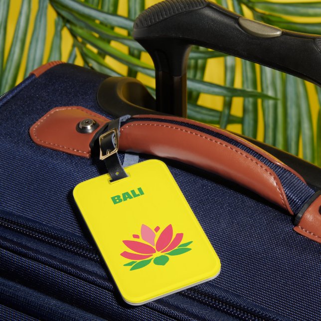 Bali Acrylic Luggage Tag (Front Insitu 1)