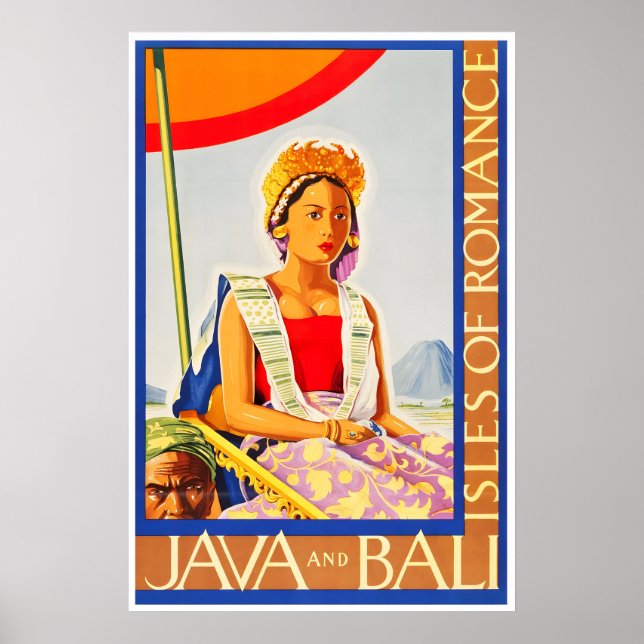 Bali Art Java Travel Poster Tourism Prin (Front)