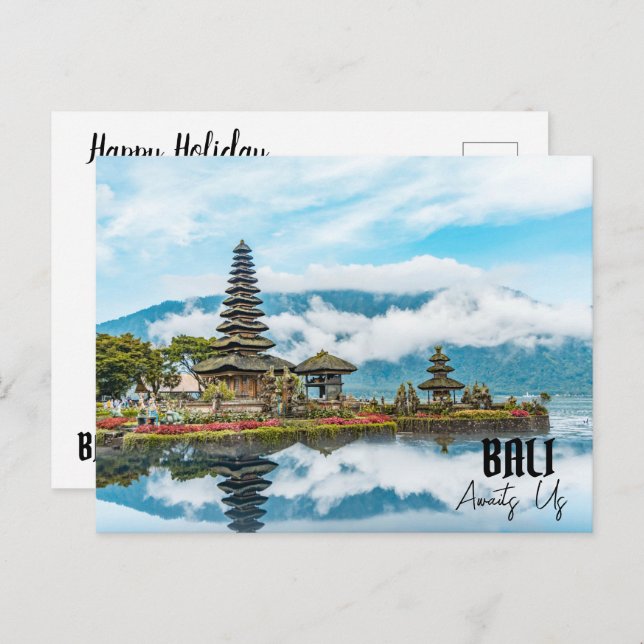 BALI AWAITS US HOLIDAY POSTCARD (Front/Back)
