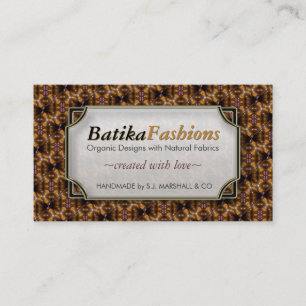 Bali Batika Fashion Modern Pattern Business Cards