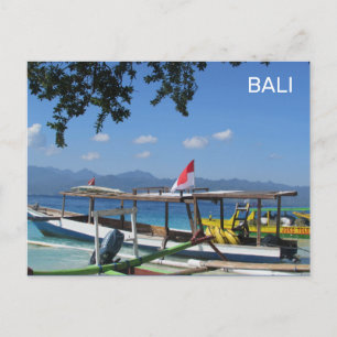 Bali Beach Indonesia Postcard
