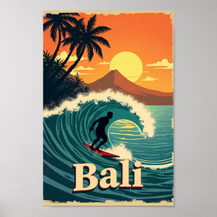 Bali Bliss – A Retro Surf Paradise Poster