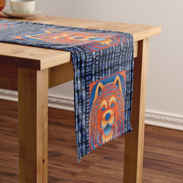 BALI BLISS Chow dog  Short Table Runner (In Situ)