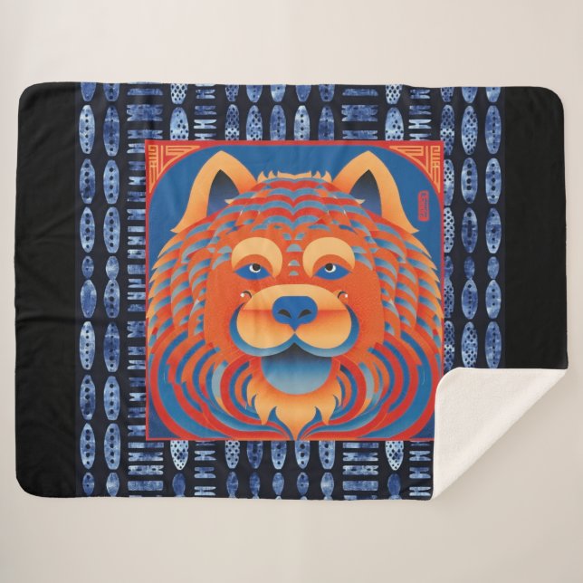 BALI BLISS Chow Sherpa Blanket (Front (Horizontal))