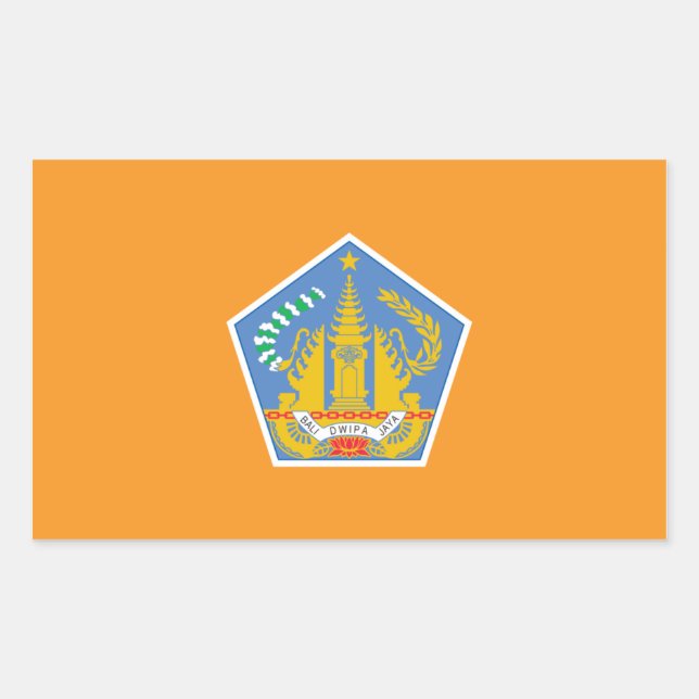Bali Flag, Indonesia Rectangular Sticker (Front)