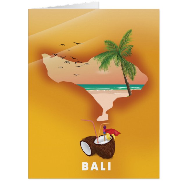 Bali illustrated map (Front)