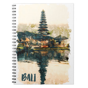 Bali Indonesia Asia Ulun Danu Beratan Travel Notebook