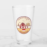 Bali Indonesia City Skyline Emblem